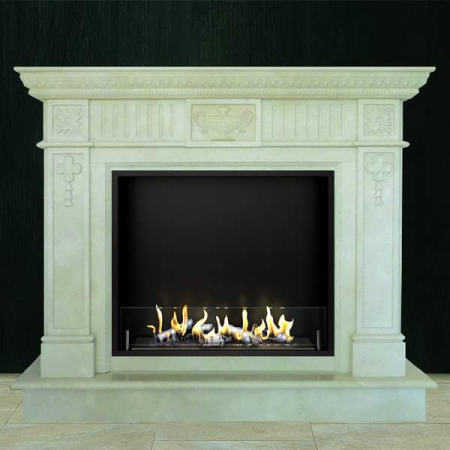 Биокамин в мраморном портале Firezo  Vineria